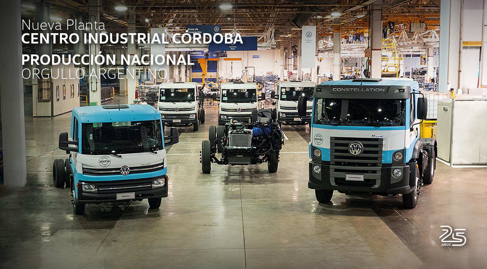 Volkswagen Group Argentina celebra el inicio de producción en serie de VW Camiones y Buses en Córdoba.